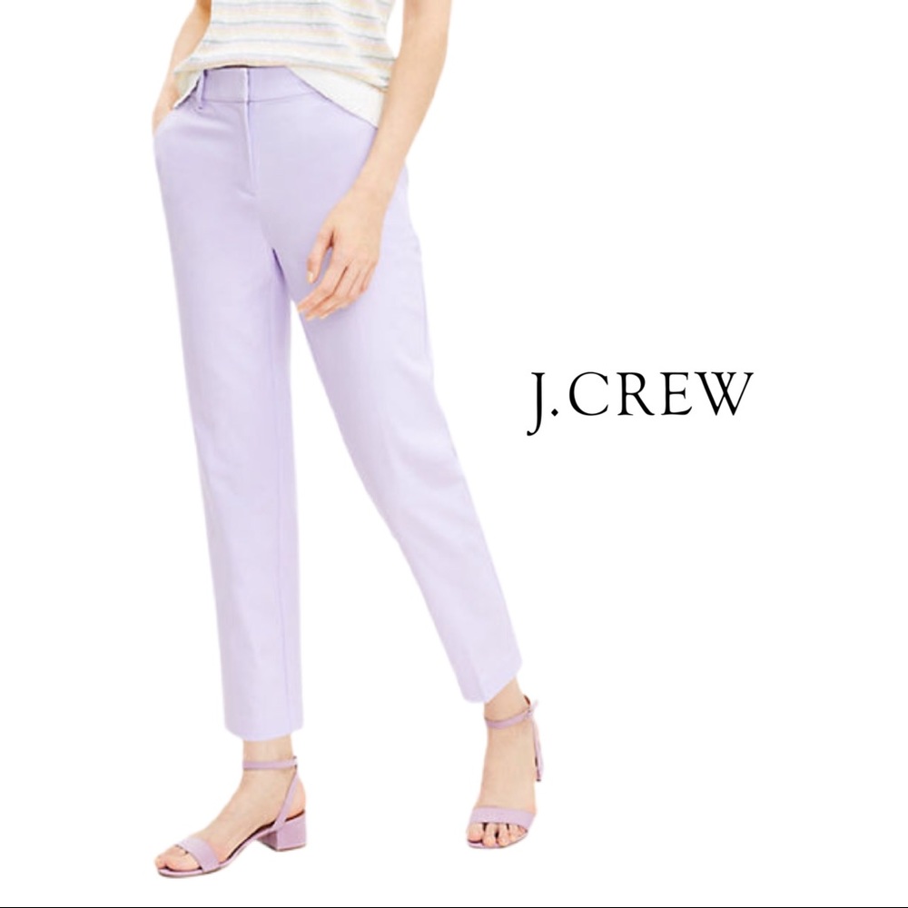 NEW J Crew Lavender Point Cotton Dress Pants